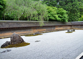 Jardin sec de Ryoan-Ji à Kyoto - jardins japonais - Professionnels A Domicile