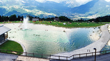 piscine naturelle à Combloux ; parcs et jardins contemporains depuis 1980 - Professionnels A Domicile