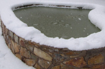 bassin en hiver