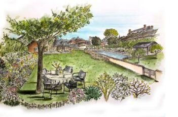 Jardin plan paysager
