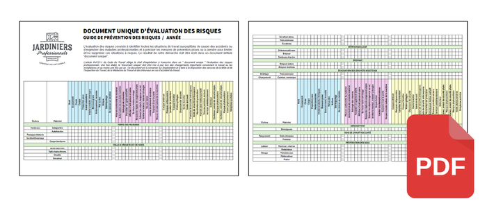 Document unique des risques jardins