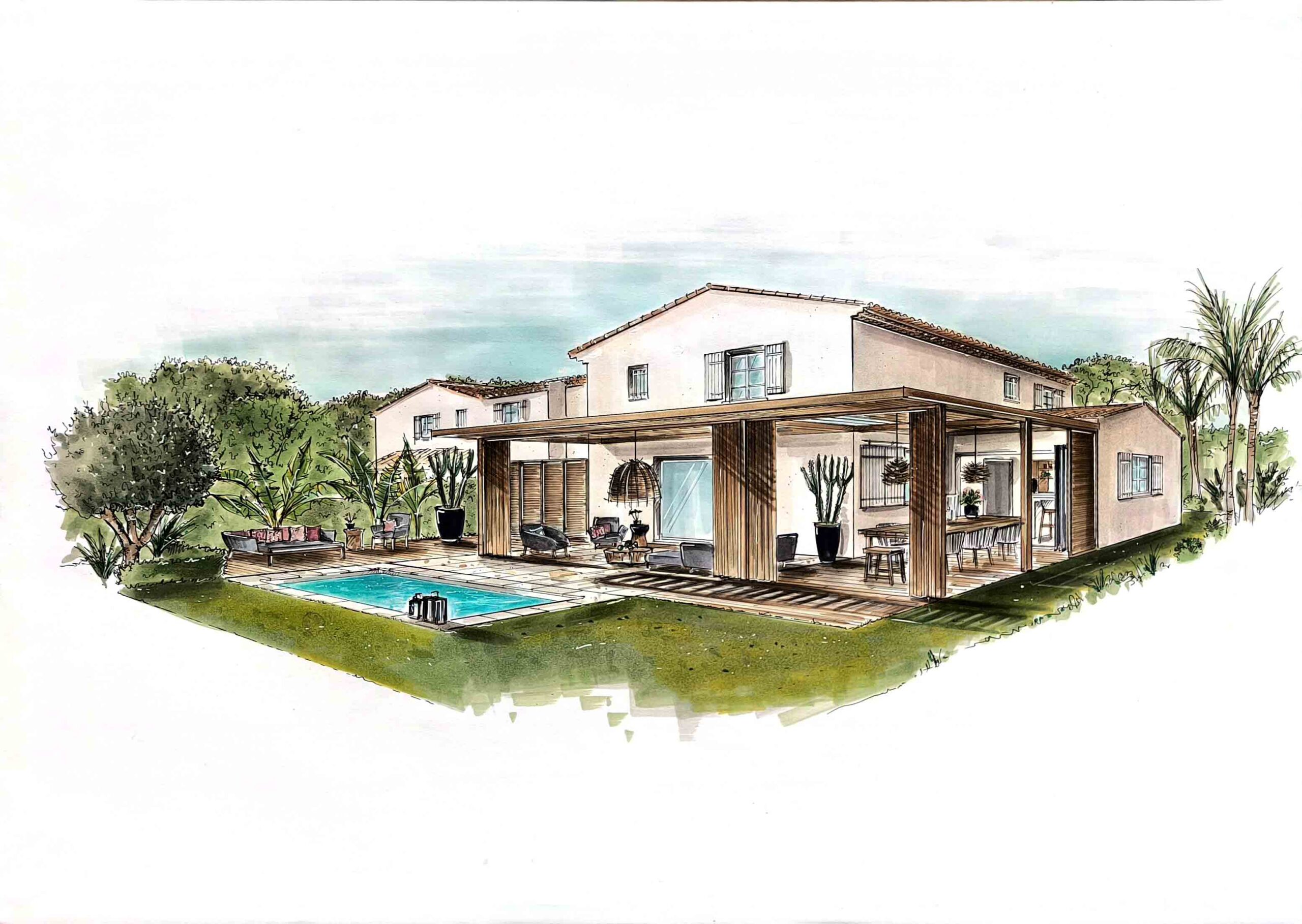 plan perspective jardin