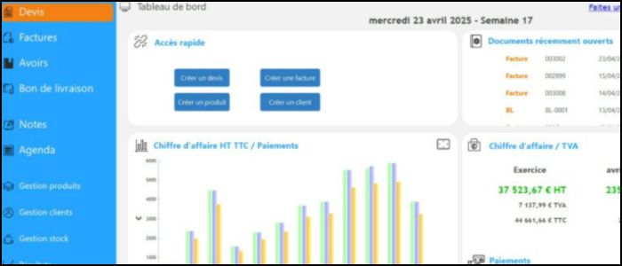 Logiciel facturation gratuit jardinier